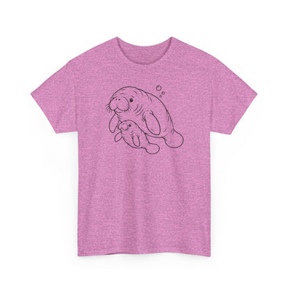 Chubby Mermaid Little Lagoon Family Manatee T-Shirt