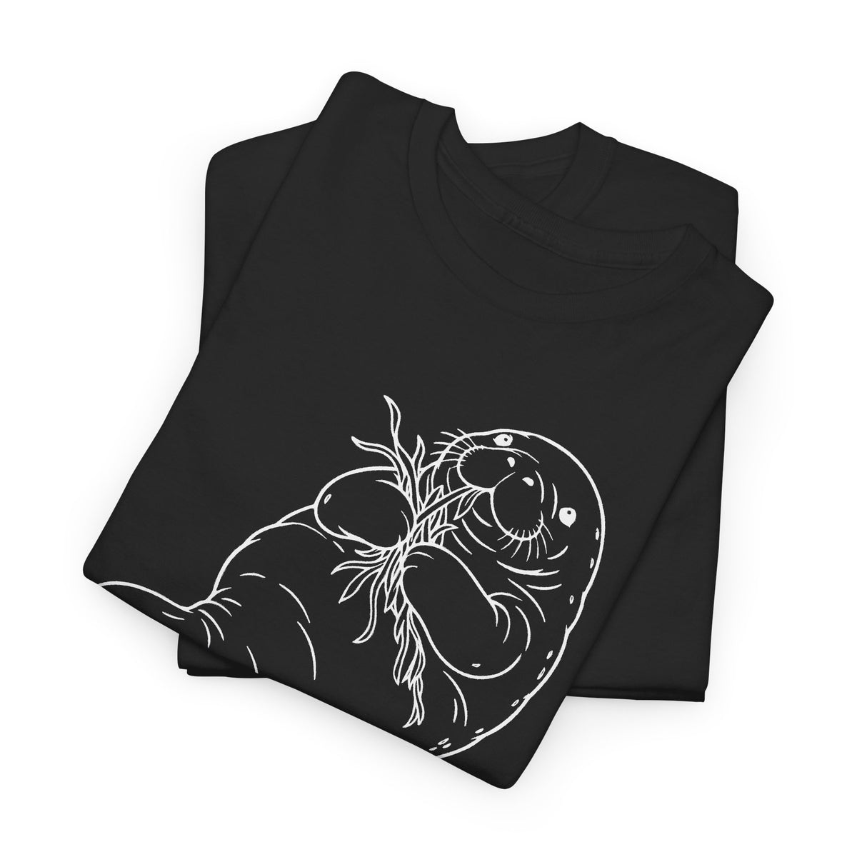 Chubby Mermaid Seagrass Snacker Manatee T-Shirt