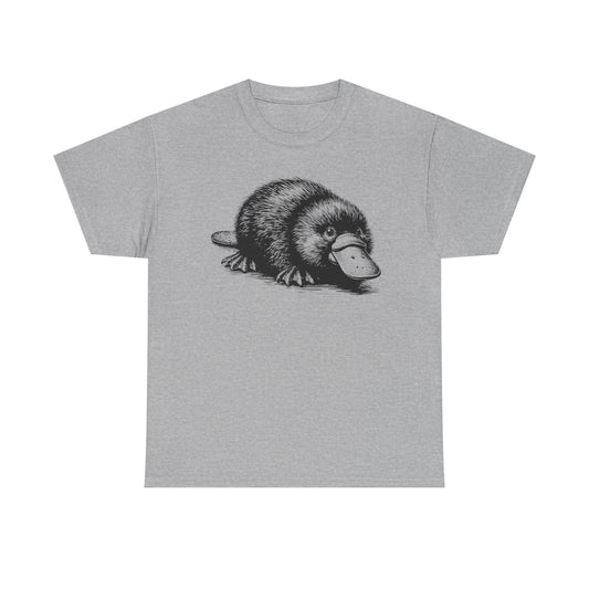 Platypus Sketch Tee — Vintage Wildlife Graphic T-Shirt