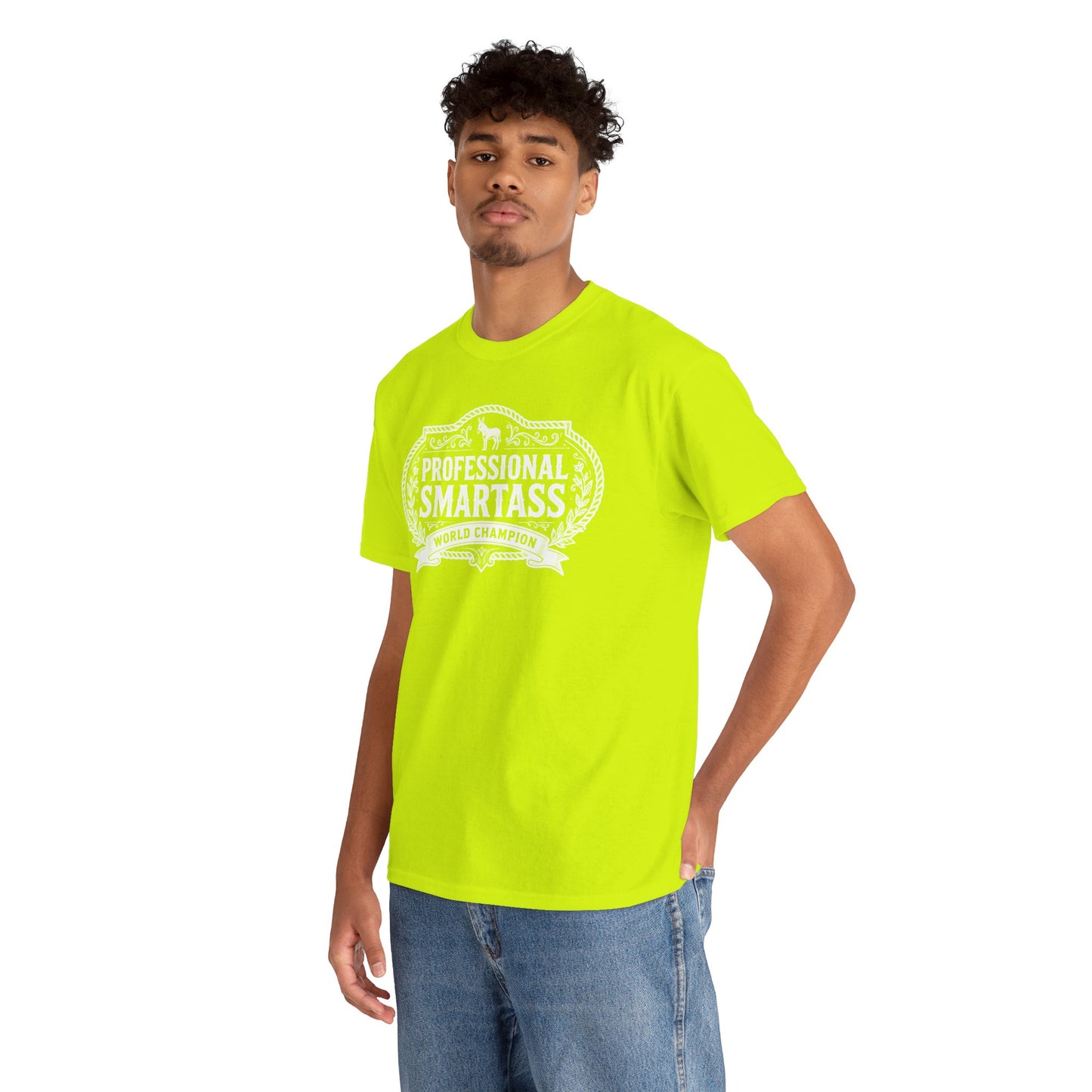 Professional Smartass Tee white - 'Professional Smartass World Champion' Funny Graphic T-Shirt
