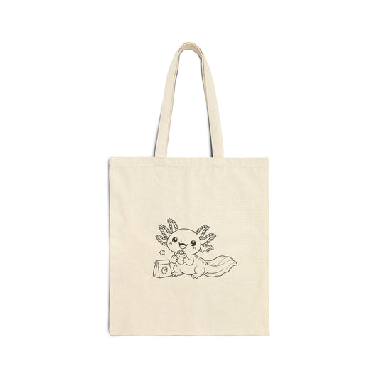 Axolotl Snack Break Tote Bag