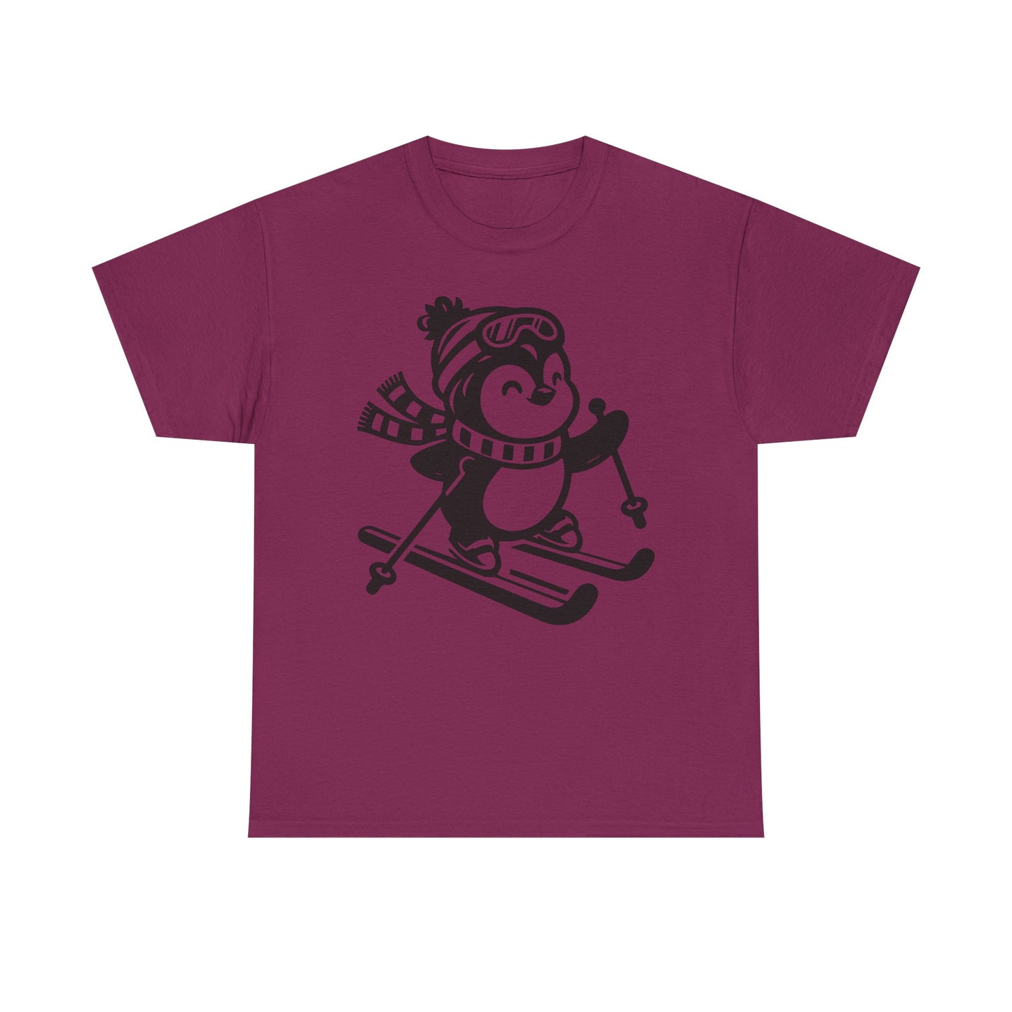 Skiing Penguin T-Shirt – Cute Winter Ski Tee