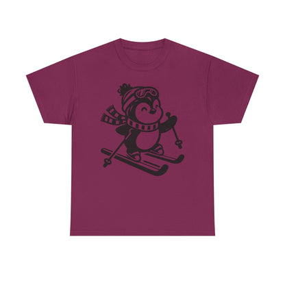 Skiing Penguin T-Shirt – Cute Winter Ski Tee