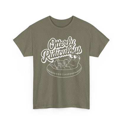 Otterly Ridiculous - White T-Shirt — Cute Otter Pool Graphic Tee