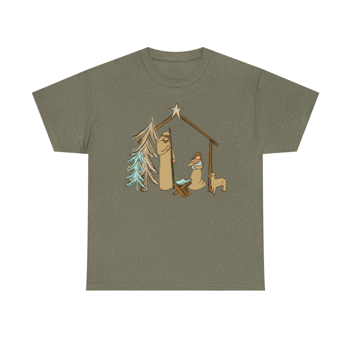 Nativity Llama Christmas Tee — Cute Holiday Nativity Alpaca Shirt