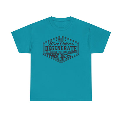 Blue Collar Degenerate T-Shirt — Vintage Workwear Eagle Tee