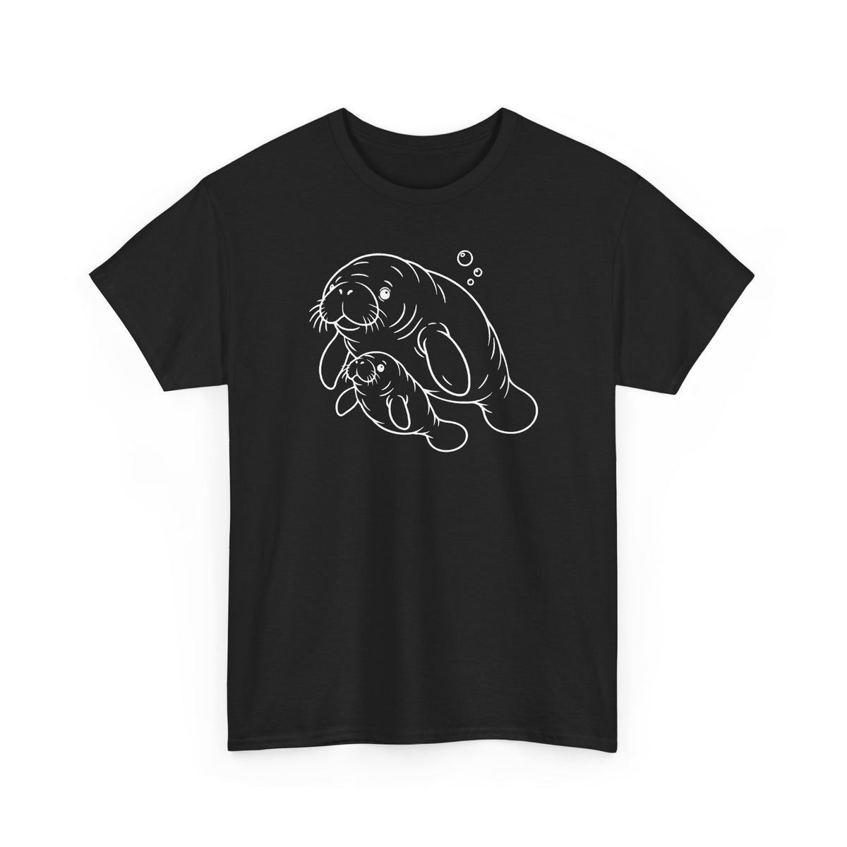 Chubby Mermaid Little Lagoon Family Manatee T-Shirt