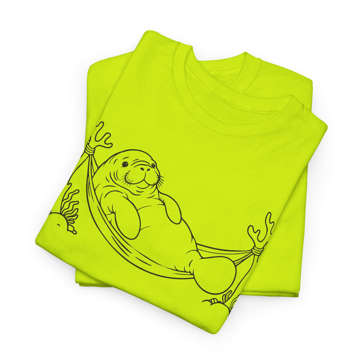 Chubby Mermaid Hammock Holiday Manatee T-Shirt