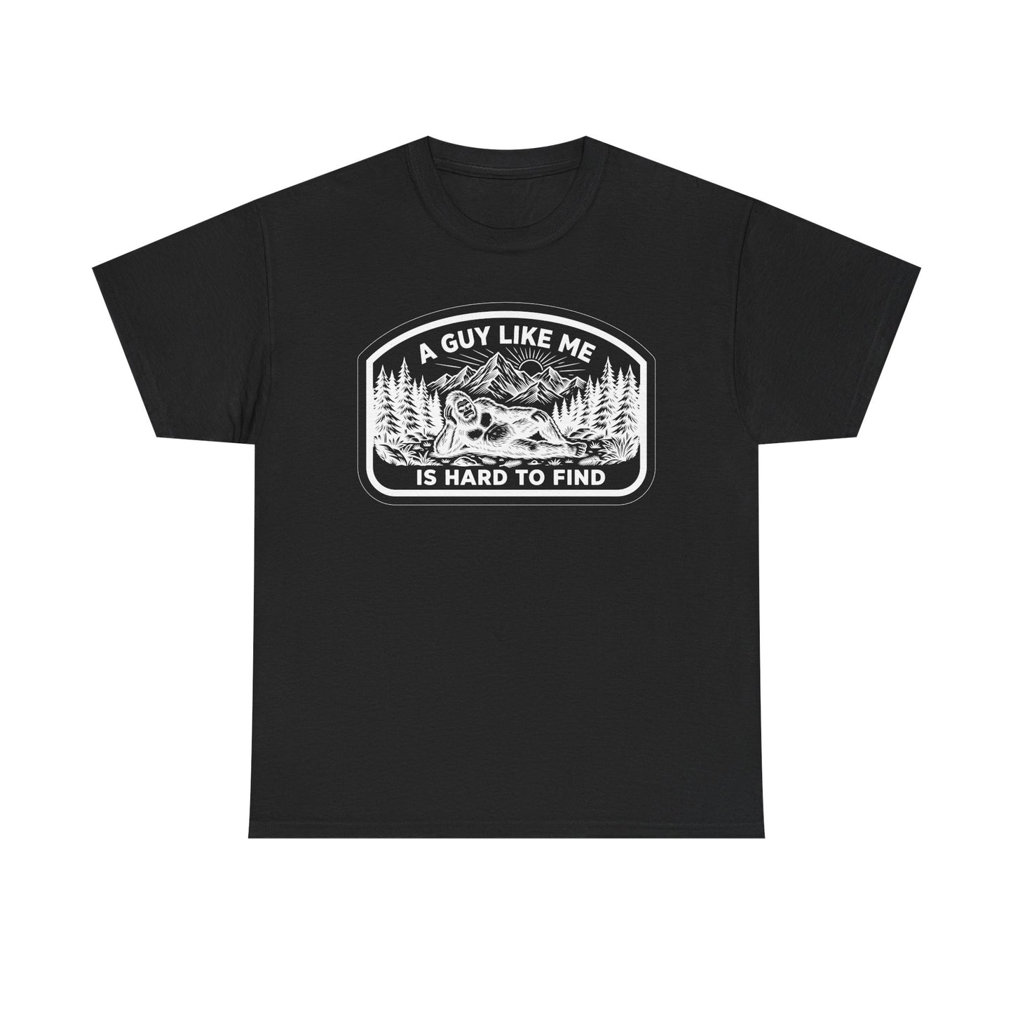 A Guy Like Me Is Hard to Find T-Shirt — Vintage Outdoors Fishing Tee -White
