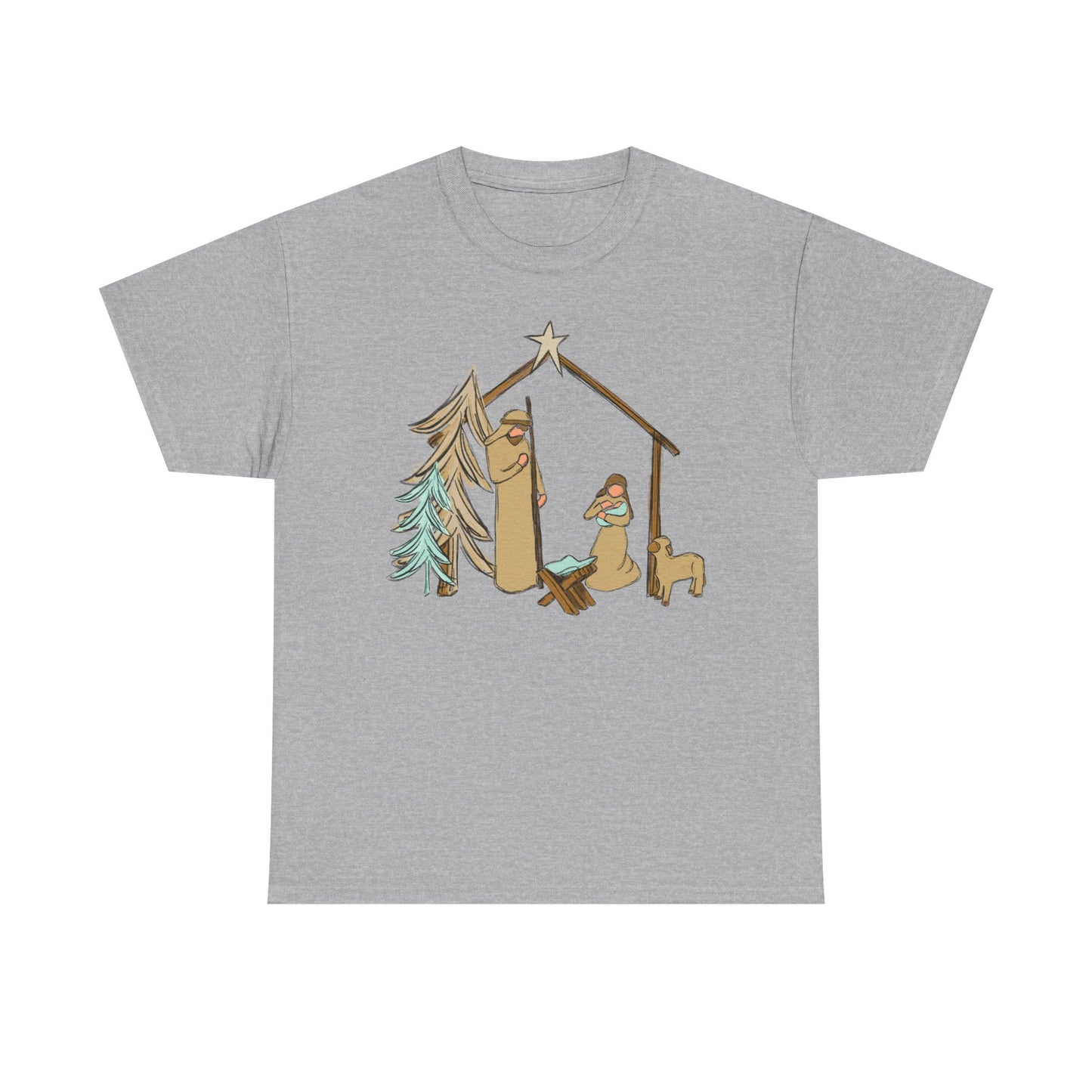 Nativity Llama Christmas Tee — Cute Holiday Nativity Alpaca Shirt