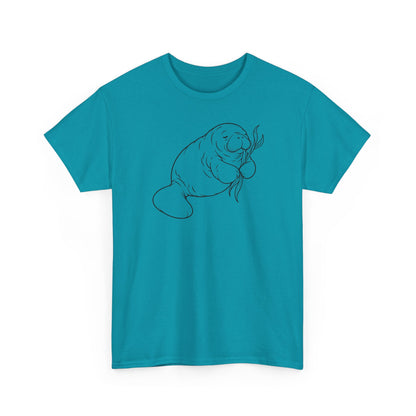 Chubby Mermaid Snack and Nap Manatee T-Shirt