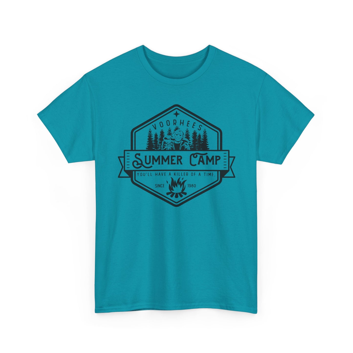 Summer Camp Badge T-Shirt — Woodhees Camp Graphic Tee