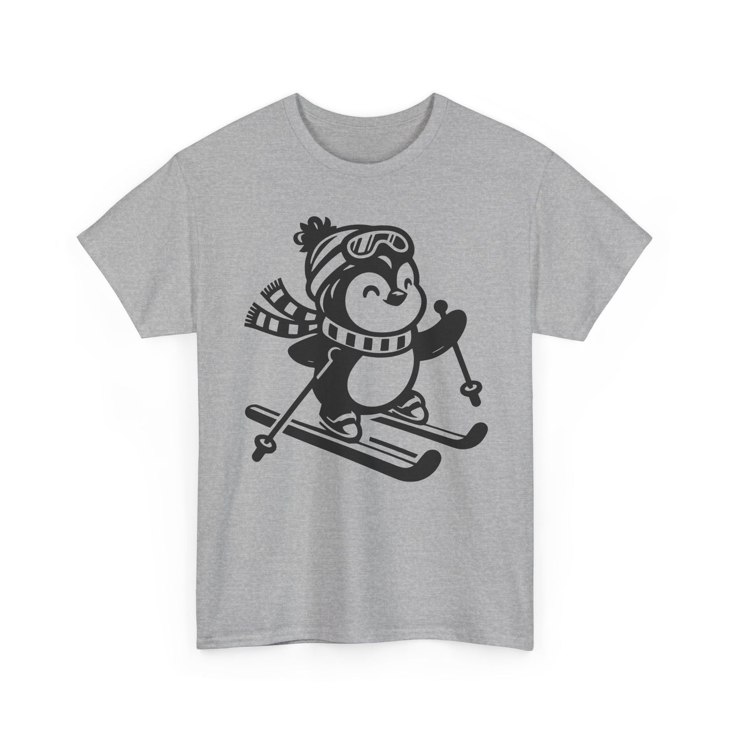 Skiing Penguin T-Shirt – Cute Winter Ski Tee