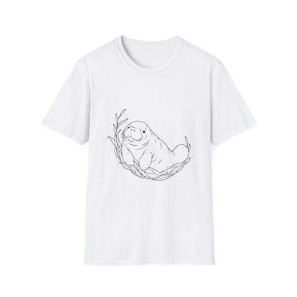 Chubby Mermaid Cozy Cove Manatee T-Shirt