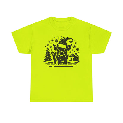 Christmas Pig T‑Shirt — Festive Santa Pig Holiday Tee