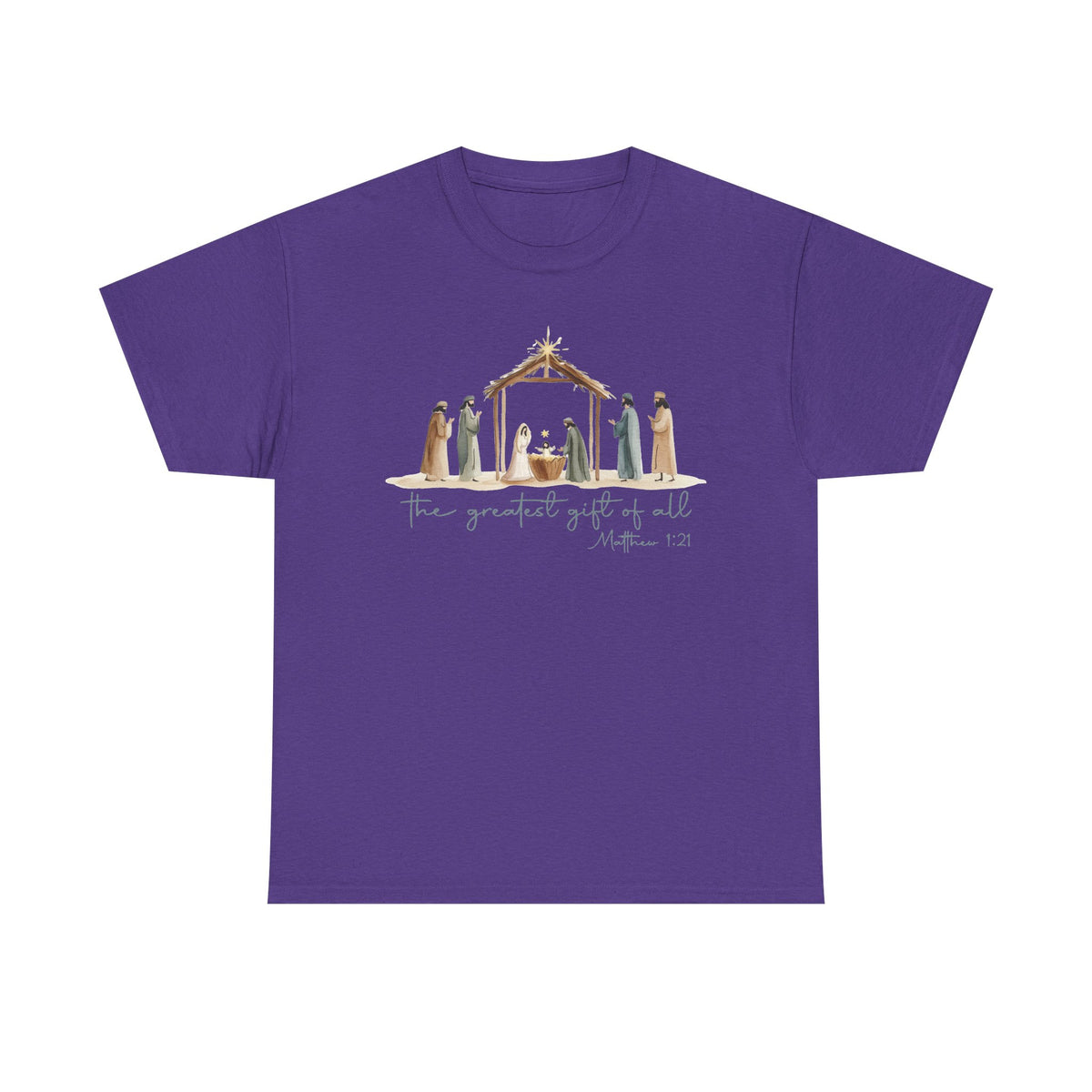 The Greatest Gift of All T-Shirt | Christmas Nativity Tee