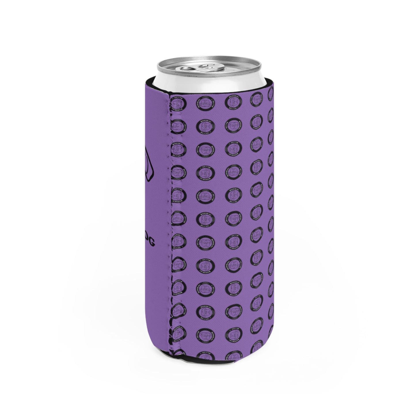 Walter Slim Can Cooler- Purple