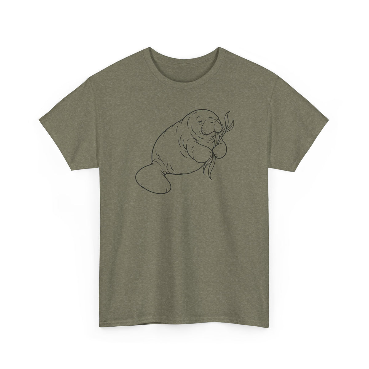 Chubby Mermaid Snack and Nap Manatee T-Shirt