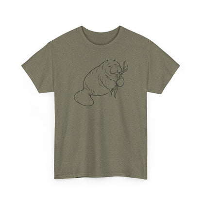 Chubby Mermaid Snack and Nap Manatee T-Shirt