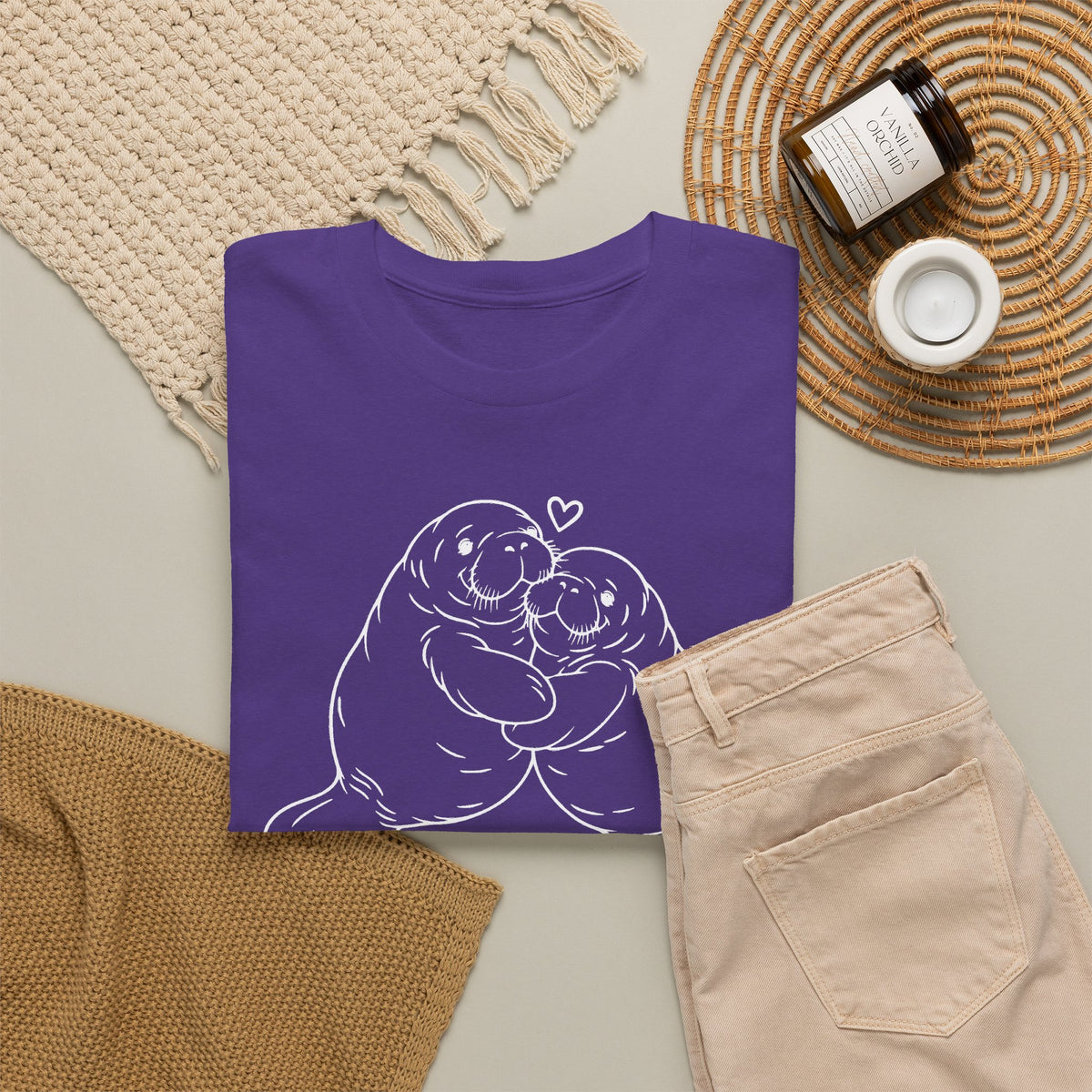 Chubby Mermaid Big Hug Lagoon Manatee T-Shirt