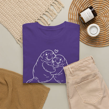 Chubby Mermaid Big Hug Lagoon Manatee T-Shirt