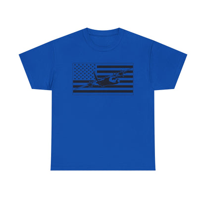 Vintage Military Jet American Flag T-Shirt