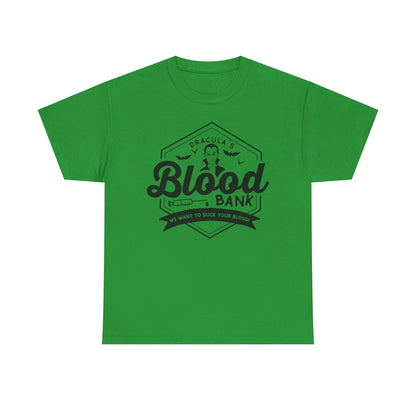 Blood Bank Tee — Dracula Vintage Vampire Graphic T-Shirt