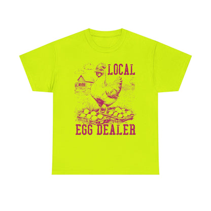 Local Egg Dealer T-Shirt — Vintage Chicken Farm Shirt for Farmers & Homesteaders