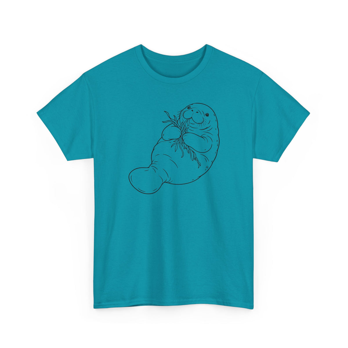 Chubby Mermaid Seagrass Snacker Manatee T-Shirt