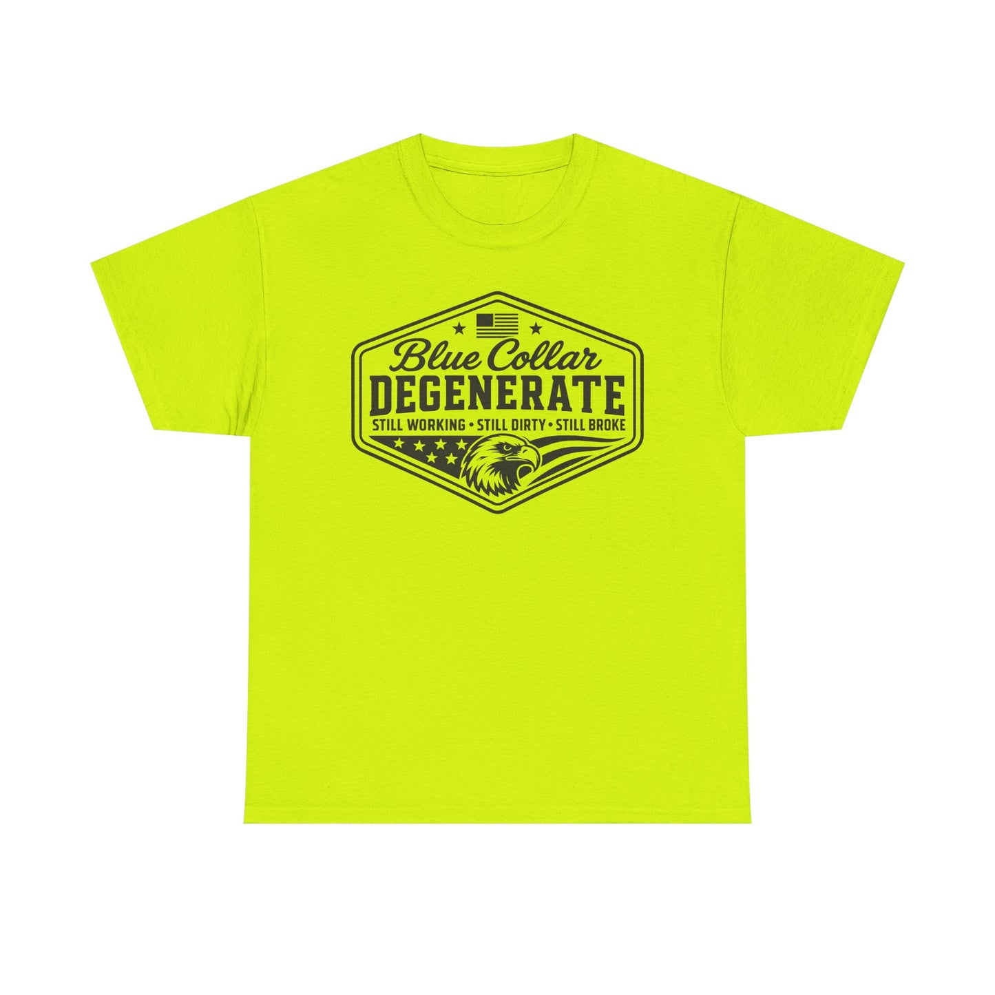 Blue Collar Degenerate T-Shirt — Vintage Workwear Eagle Tee