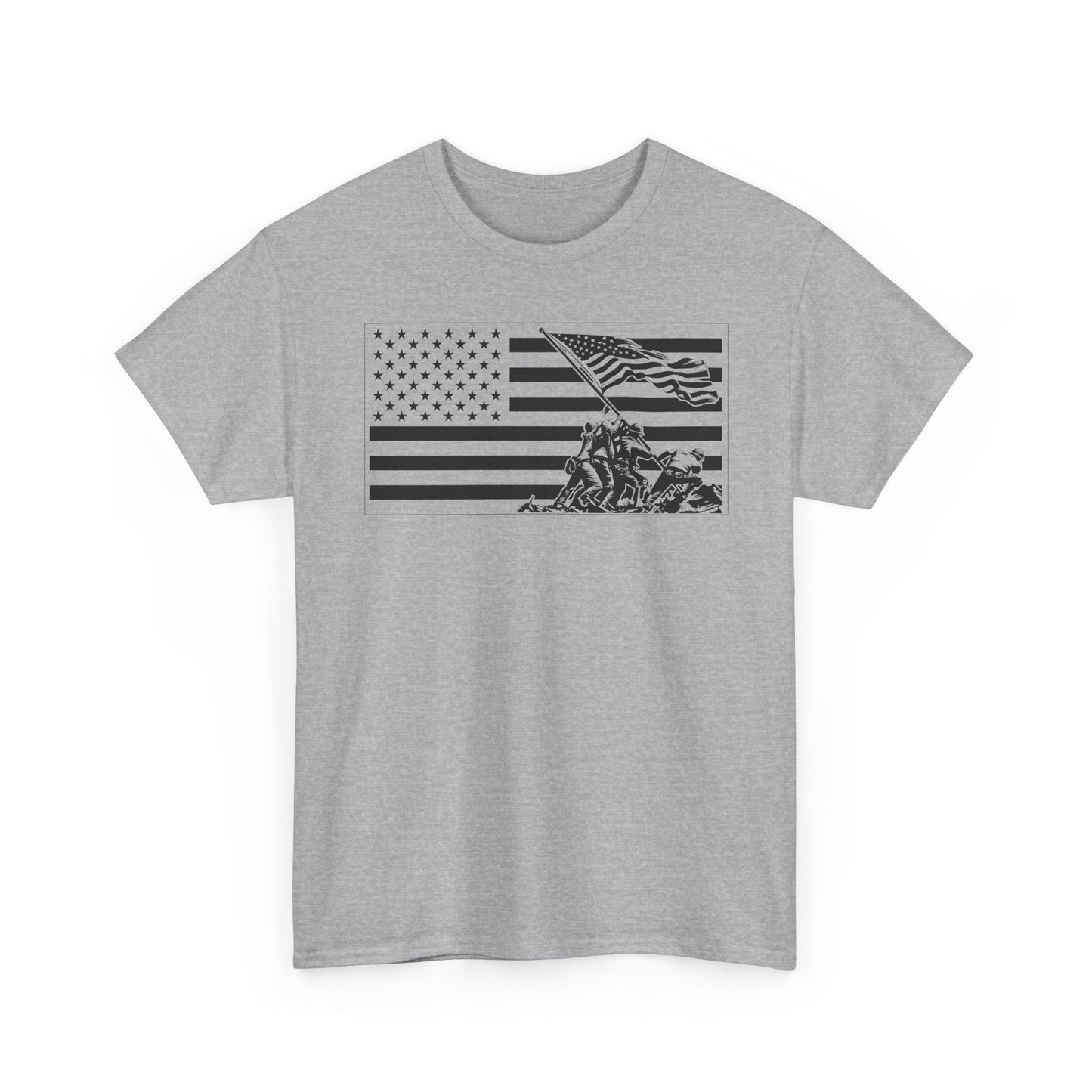 American Flag T‑Shirt — Vintage Military Memorial Tee