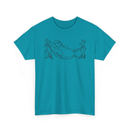 Chubby Mermaid Hammock Holiday Manatee T-Shirt