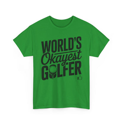 World's Okayest Golfer T-Shirt — Funny Golf Tee Gift