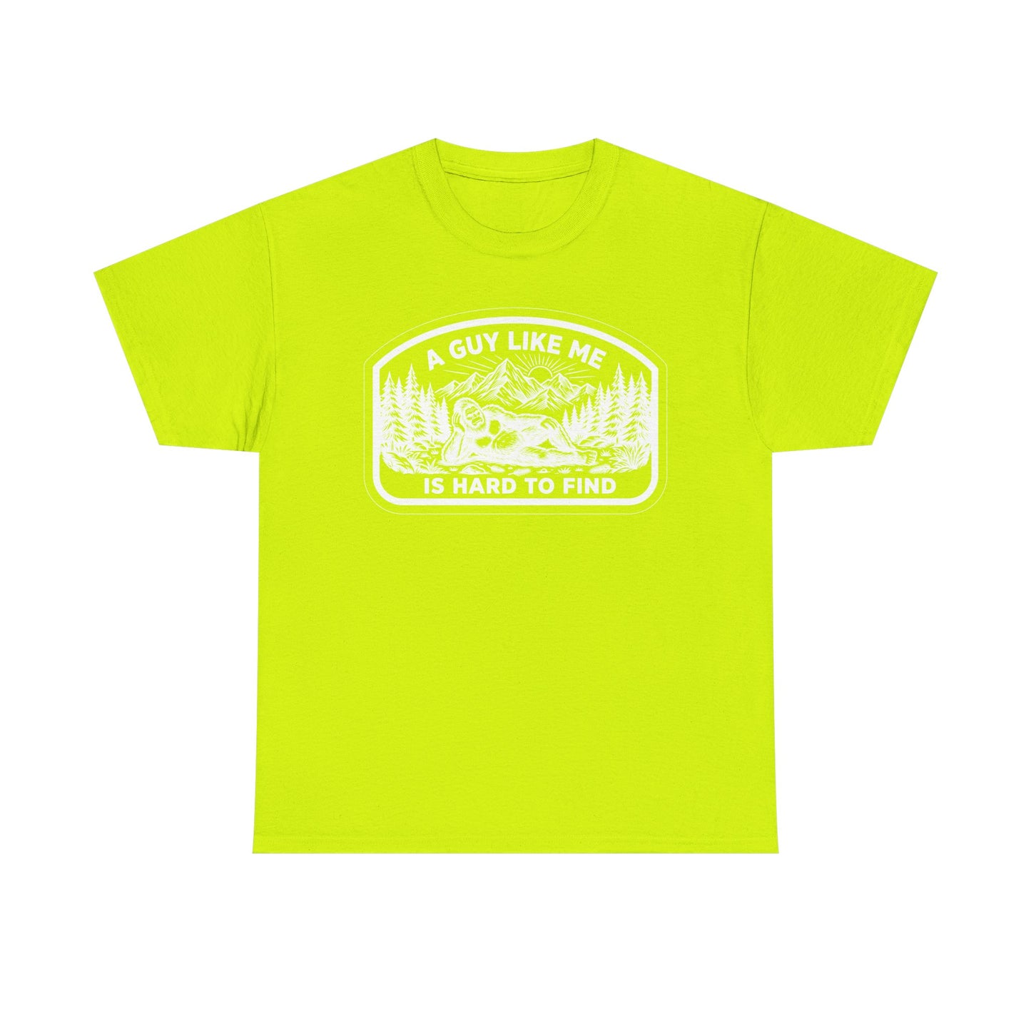 A Guy Like Me Is Hard to Find T-Shirt — Vintage Outdoors Fishing Tee -White