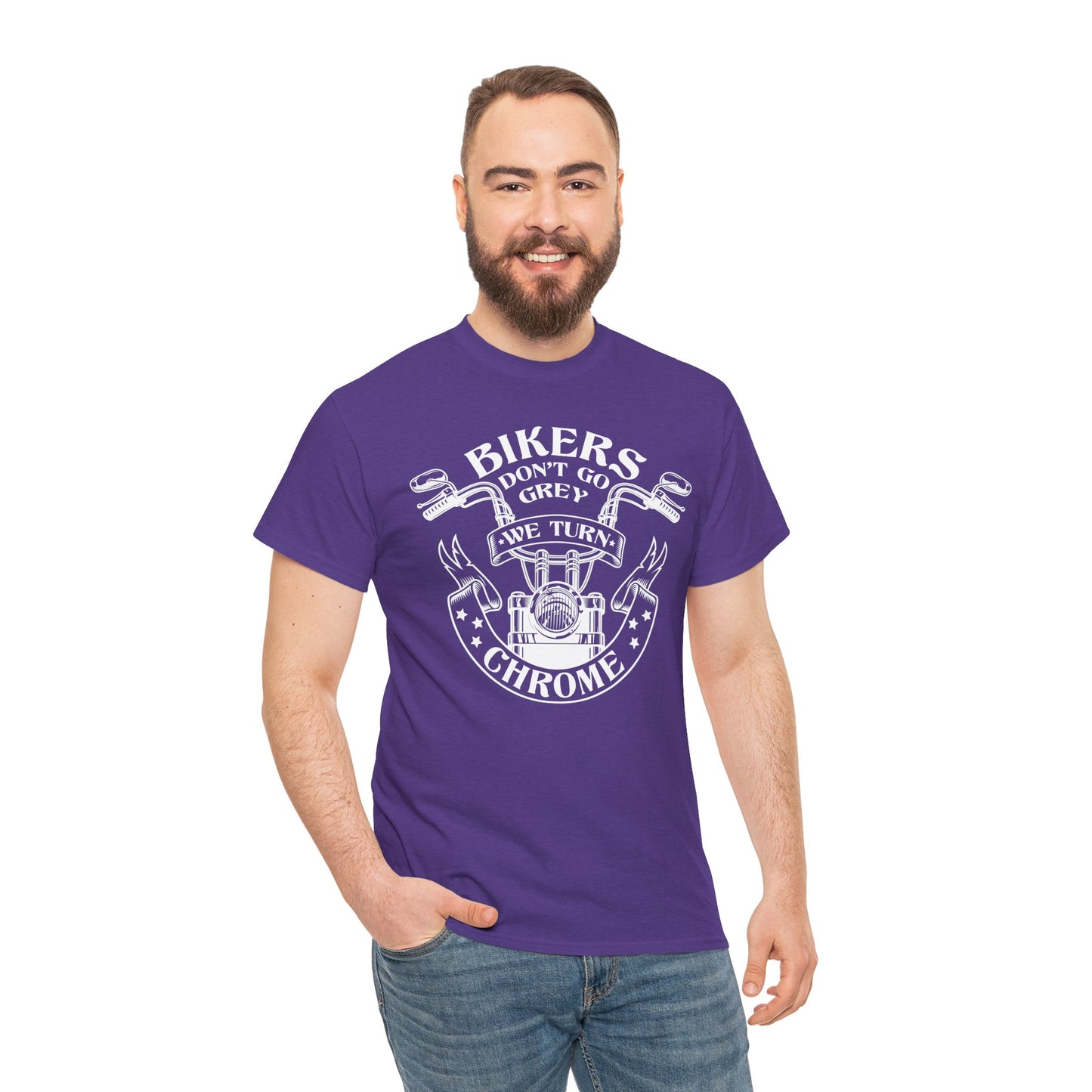 Bikers Don't Go Grey We Turn Chrome T-Shirt