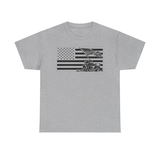 American Flag T‑Shirt — Vintage Military Memorial Tee