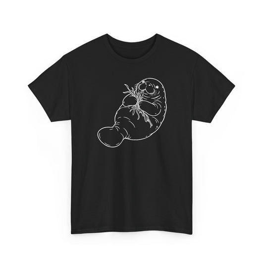 Chubby Mermaid Seagrass Snacker Manatee T-Shirt