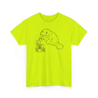 Chubby Mermaid Ocean Gardener Manatee T-Shirt