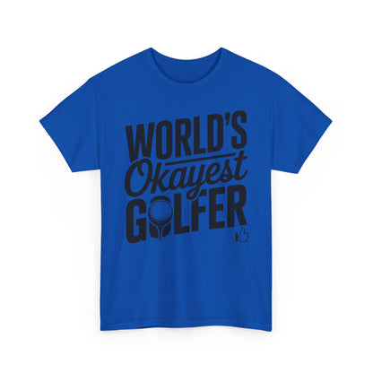 World's Okayest Golfer T-Shirt — Funny Golf Tee Gift