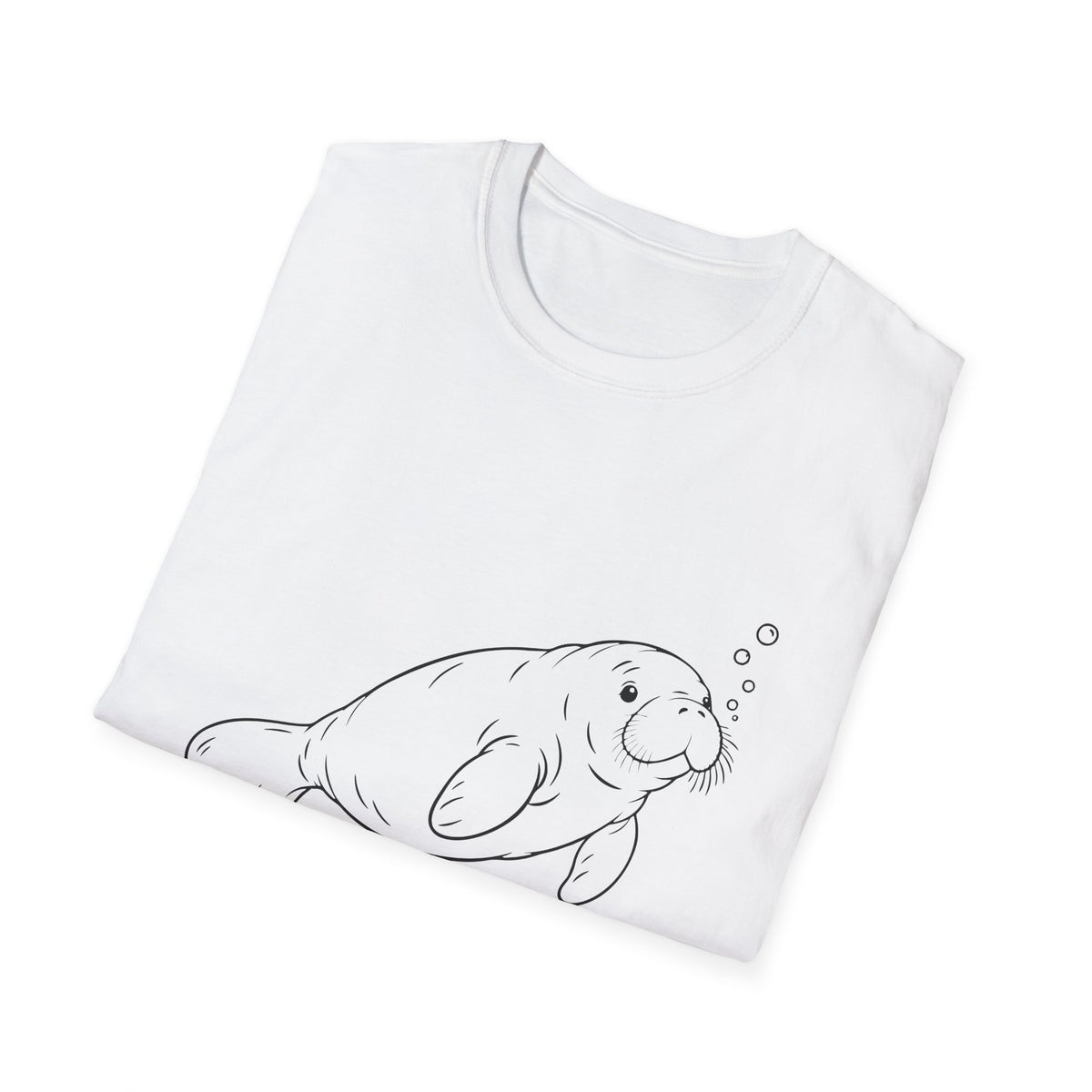 Chubby Mermaid Slow Tide Manatee T-Shirt