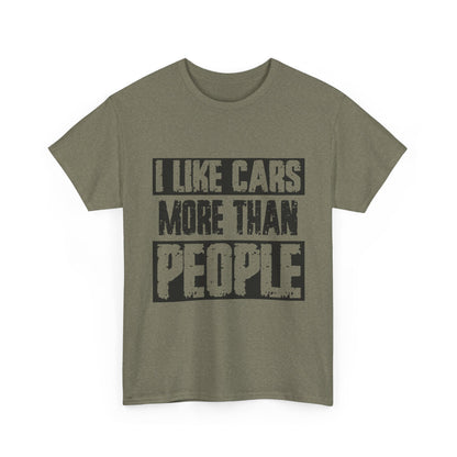 I Like Cars More Than People T-Shirt — Funny Car Lover Tee