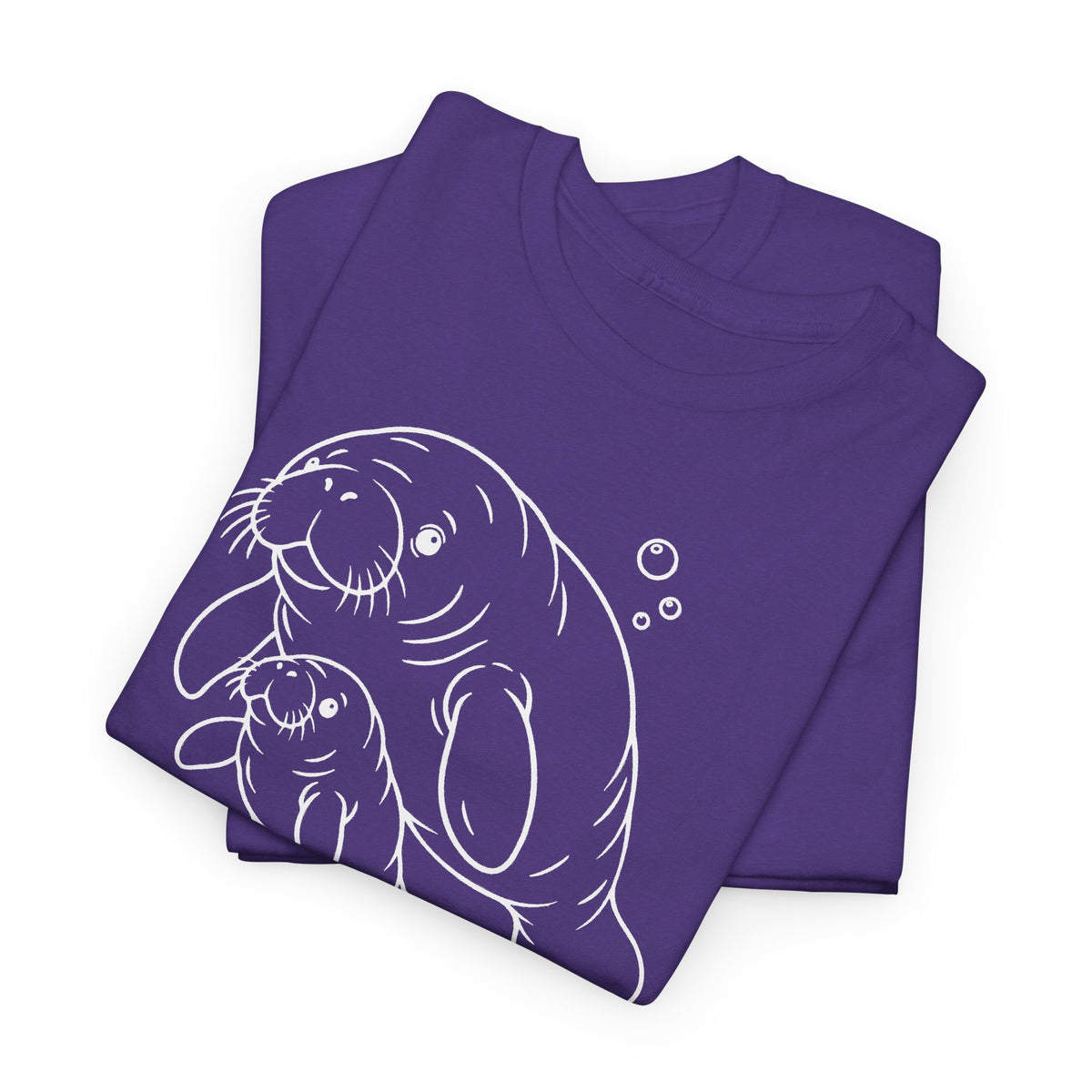 Chubby Mermaid Little Lagoon Family Manatee T-Shirt