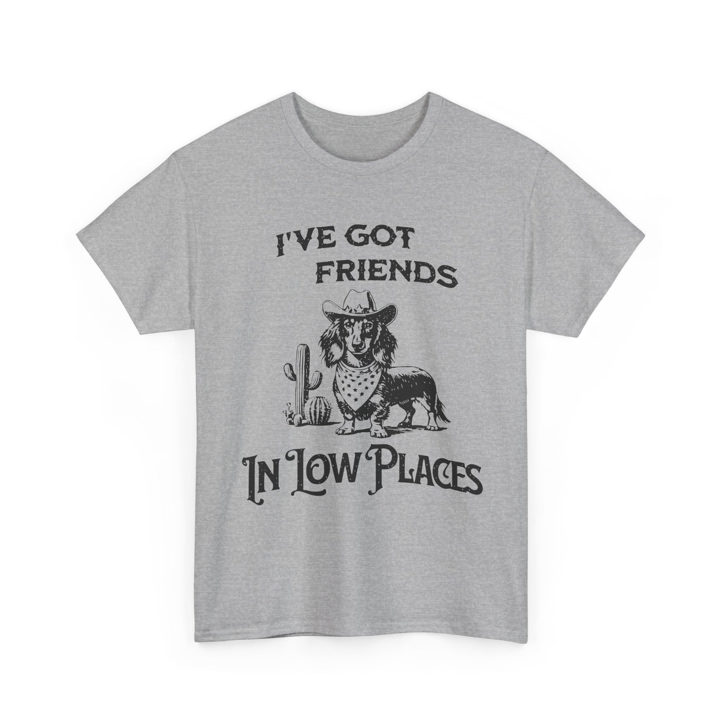Cowboy Cowgirl Tee — "I've Got Friends In Low Places" Western Graphic T-Shirt