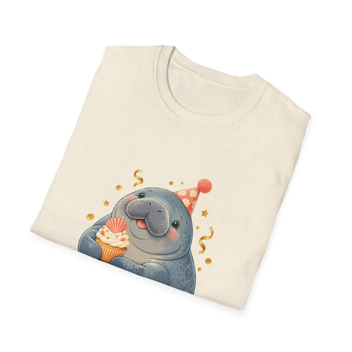 Chubby Mermaid Party at the Sandbar Manatee T-Shirt