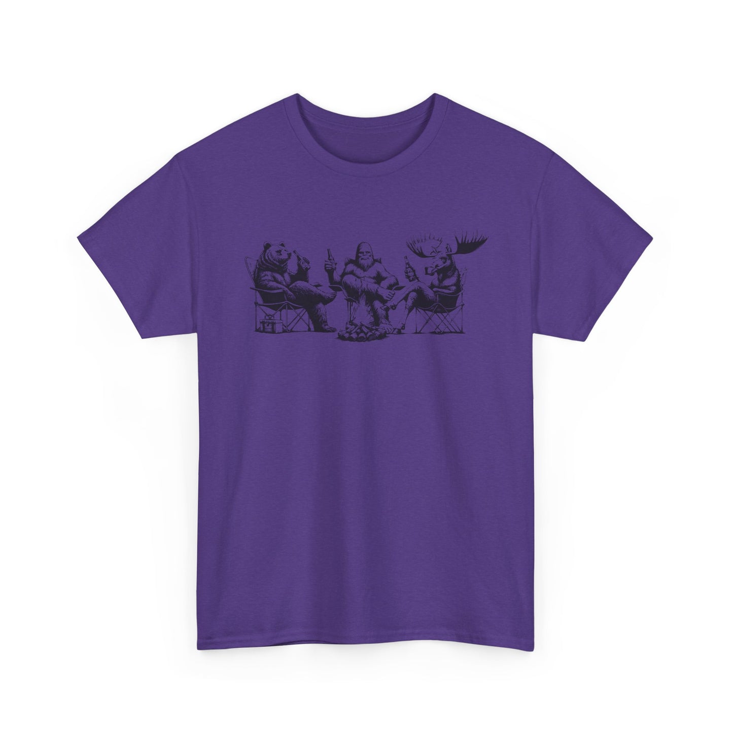 by the Fire T-Shirt — Whimsical Woodland Camping Tee