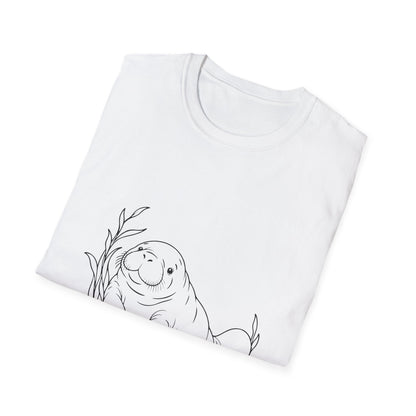 Chubby Mermaid Cozy Cove Manatee T-Shirt