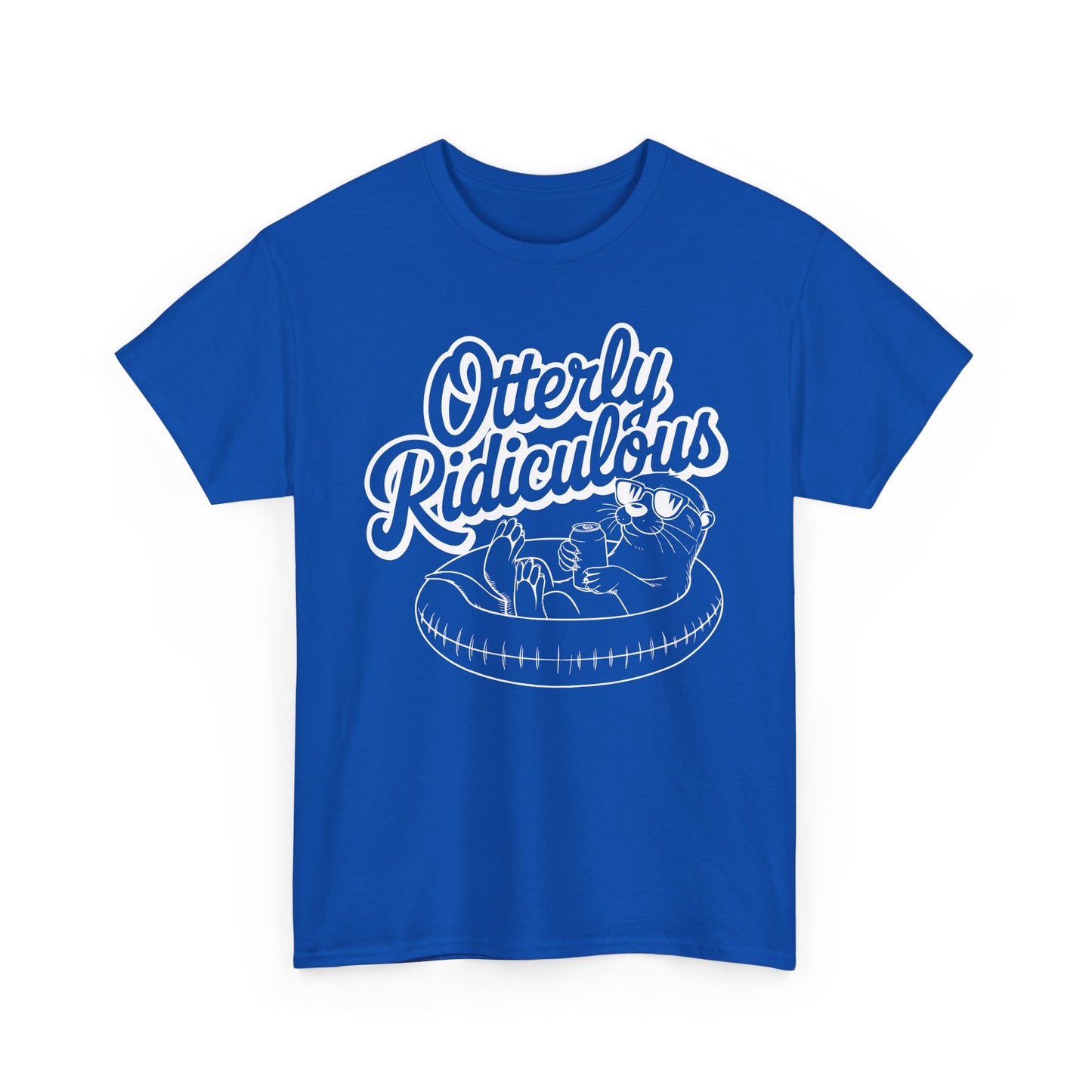 Otterly Ridiculous - White T-Shirt — Cute Otter Pool Graphic Tee