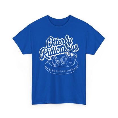 Otterly Ridiculous - White T-Shirt — Cute Otter Pool Graphic Tee