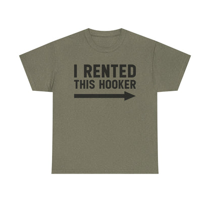 I Rented This Hooker Arrow T-Shirt — Funny Party Tee