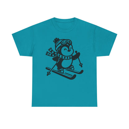 Skiing Penguin T-Shirt – Cute Winter Ski Tee